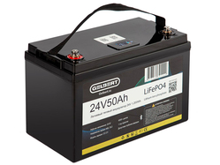Gelbert LiFePO4 (24V/50Ah/80A/1,200Wh) BT/Display